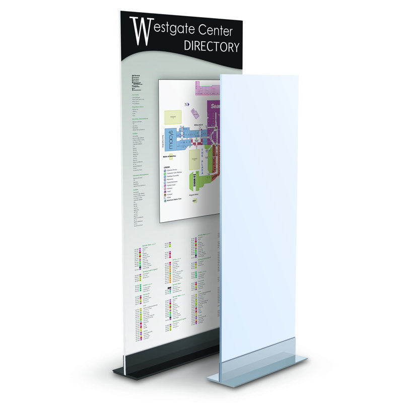 Testrite Booth Display Accessory, 36", Satin Silver