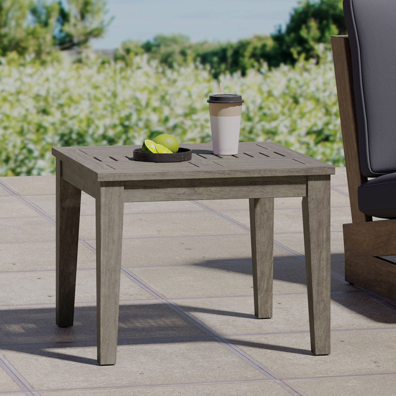 Table d'appoint en bois, acacia d'extérieur