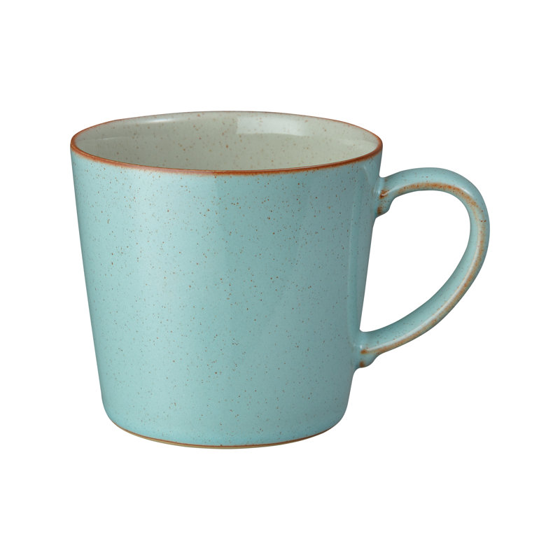 Heritage Pavilion Handmade Stoneware Coffee Mug, Blue