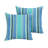 Melbourne Striped Sunbrella® Outdoor Reversible Throw Pillow-1857540371