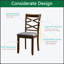 Ensemble de 4 chaises de salle à manger en bois avec sièges rembourrés, rembourrées pour plus de confort et de style dans la salle à manger et le salon