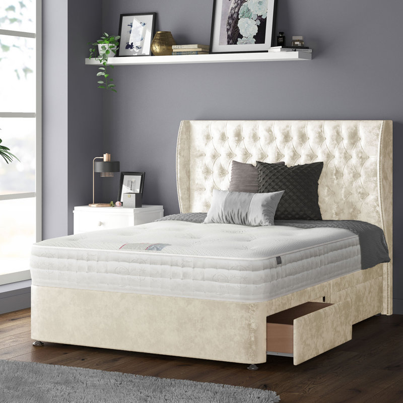Mandalay Upholstered Headboard, Double (4'6), Cream