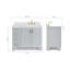 ARIEL Taylor 42.25 Single Sink Bathroom Vanity with Man-Made Stone Top-Oval-661486141-635474369-635474370