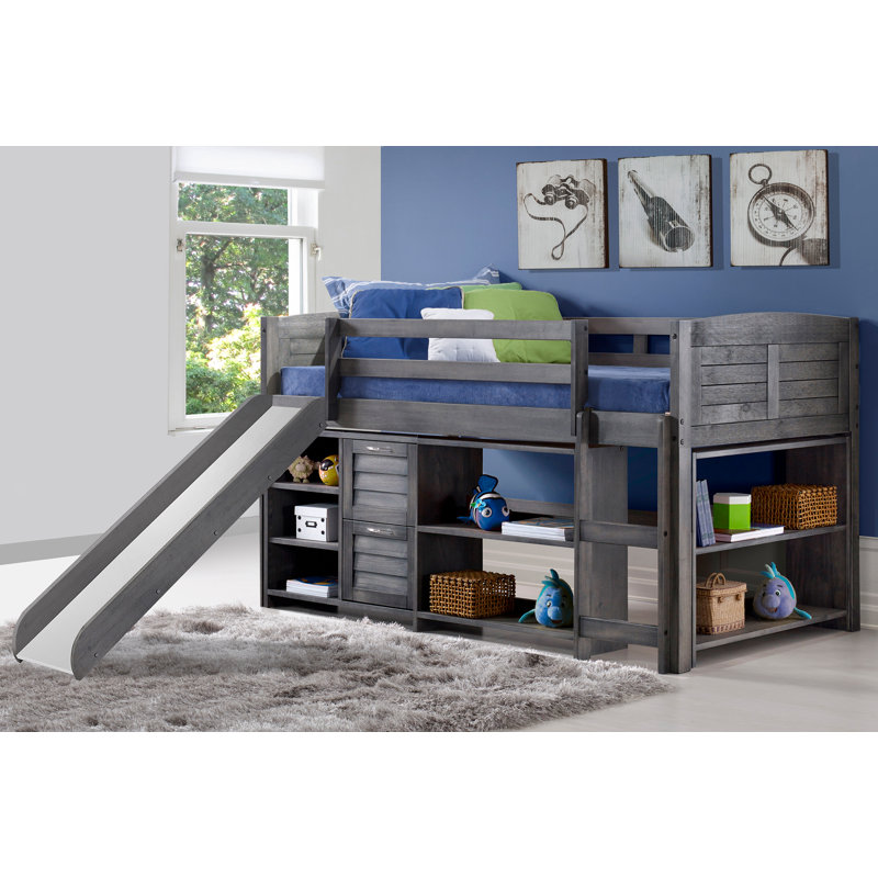 Christian Louvre Twin Low Loft Configurable Bedroom Set