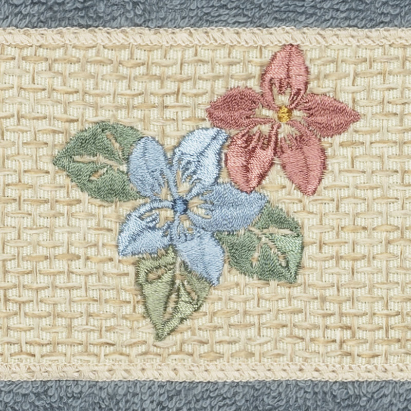 Débarbouillette Caroline, Bleu sarcelle