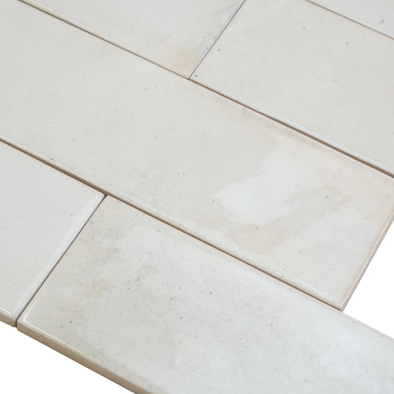 2.58'' W x 7.9'' L Ceramic Subway Singular Tile, White
