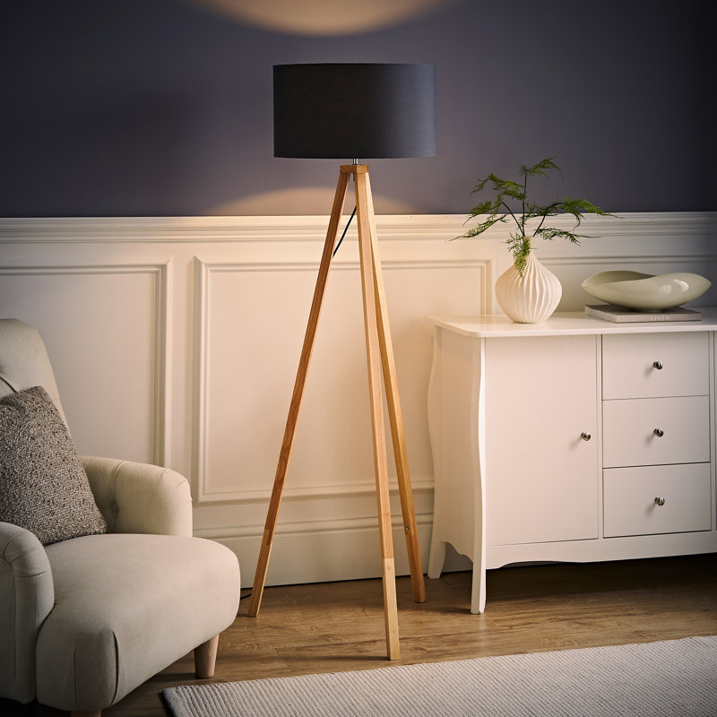 130cm Tripod Floor Lamp, Grey