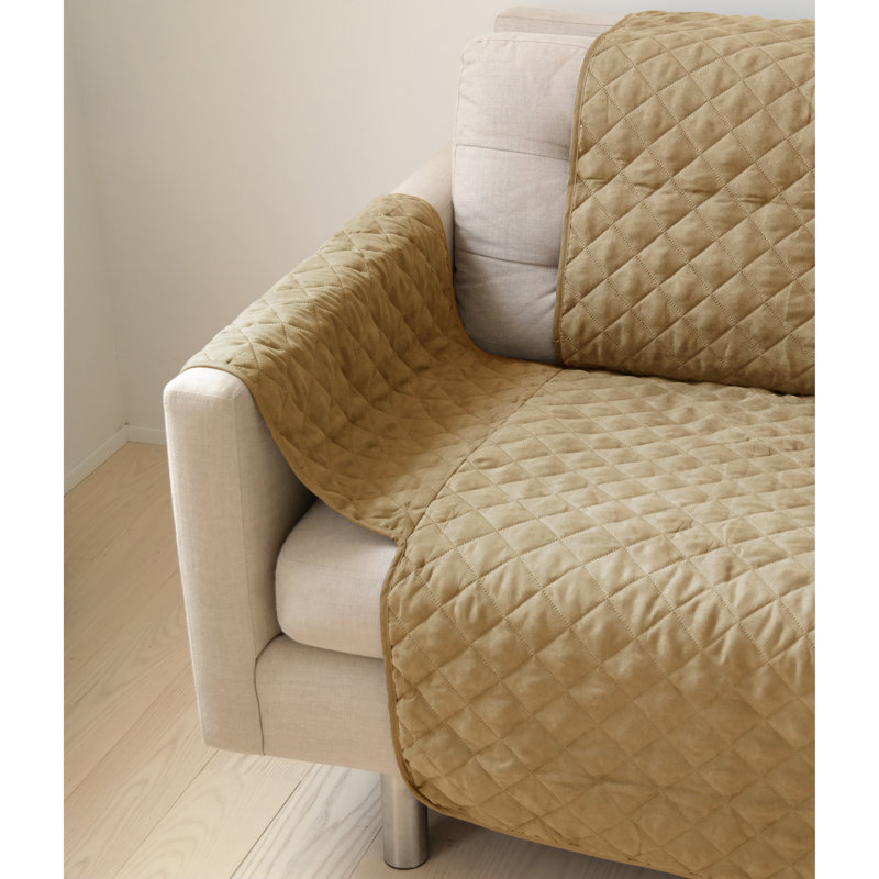 Housse pour chaise à coussins carrés, Chameau