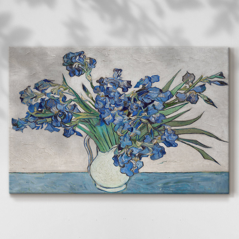 Iris bleus - Cavas enveloppés de galerie, 40 x 60