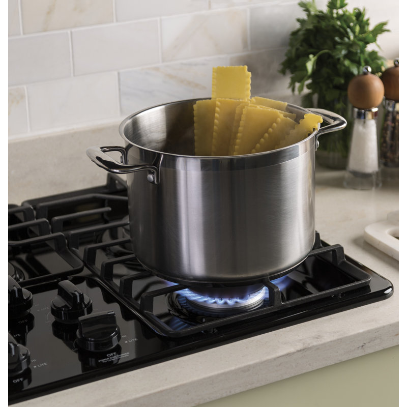 Built-in 36" Gas Cooktop with 5 Burners, Black
