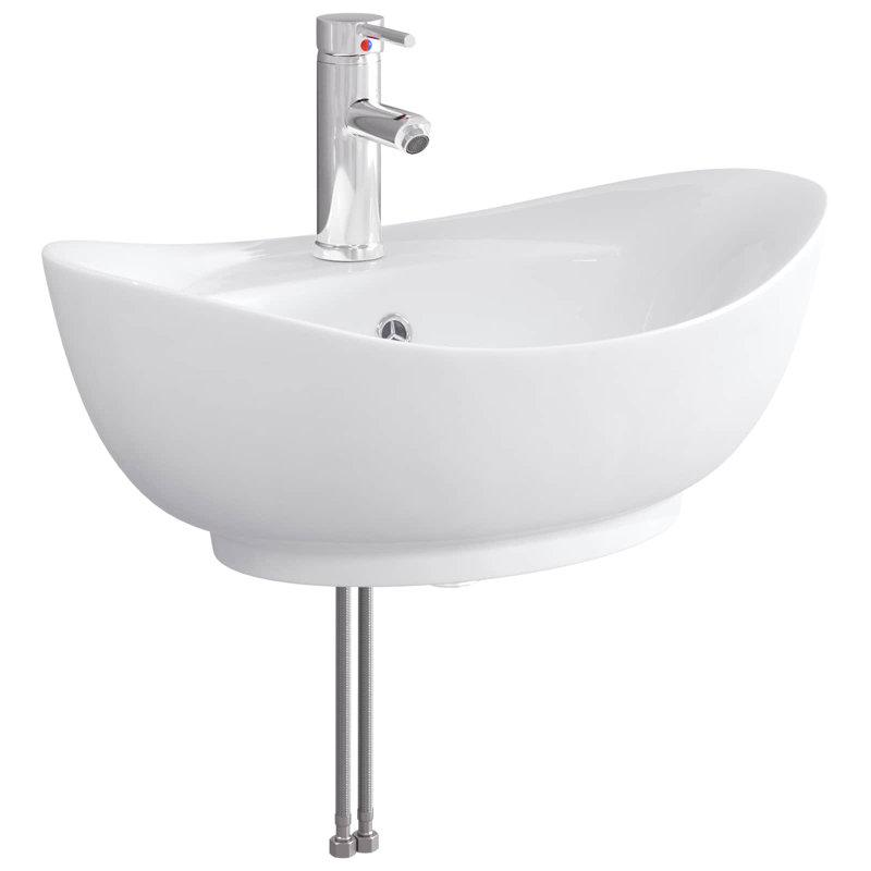 Belfry Bathroom 350mm W Metal Sink, Chrome