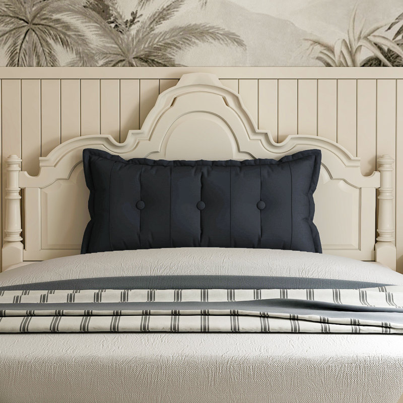 Coussin de tête de lit Sit-up Back Comfort, Lit simple, Noir