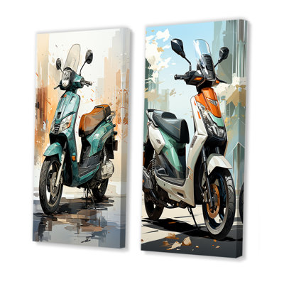 «Green Scooter City Cruiser», 2 pièces