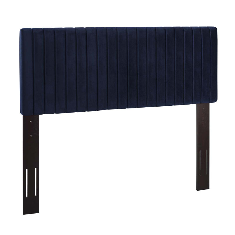 Modway Carson Carrington Stryn Velvet Headboard, Midnight Blue, Full/Queen