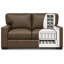Citation Plush 100% Top Grain Leather Loveseat, Made to Order-951065878