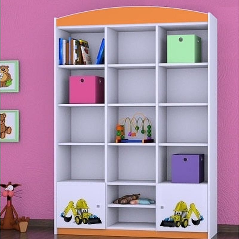 Ari 183cm H X 132cm W Transportation Kids Cube, Orange