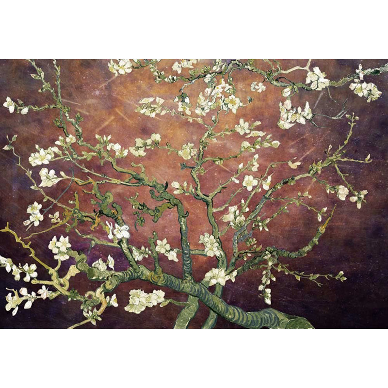 Almond Blossom Vincent Van Gogh, Floral Mural, Vintage Boho Removable Contact Paper, 144" W x 100" L
