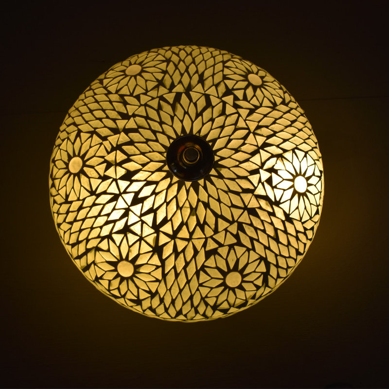 Chauvin Glass Flush Mount, Transparent