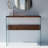 Arkoe 91cm Solid Wood Top Console Table