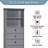 Anegada Freestanding Bathroom Cabinet,Tall Storage Cabinet with 3 Drawers and Adjustable Shelves-253751231-253751228