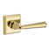 Federal Privacy Door Lever with Traditional Square Rose