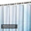 Rideau de douche abstrait bleu clair avec 12 crochets-2041939573