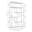 Nelams 178cm H x 100cm W Metal Standard Bookcase