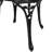 Moravia Floral 3-Piece Cast Aluminum Outdoor Bistro Set with 2 Chairs and Table-999031748