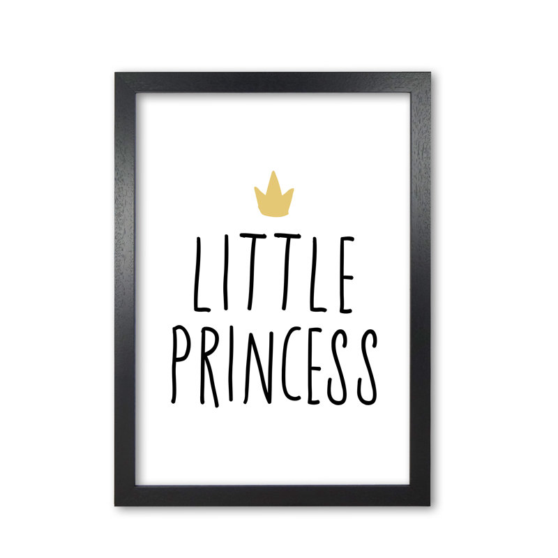 Little Princess - Print, Black Grain Frame, 42 cm H x 30 cm W x 5 cm D