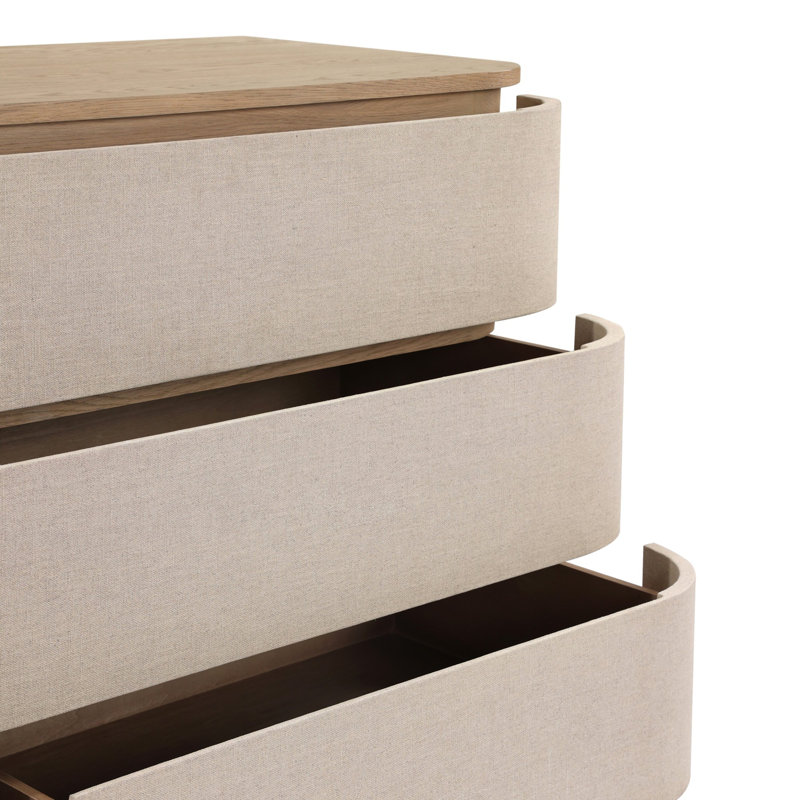Mariella 6 Drawer Dresser-Beige Painted Linen