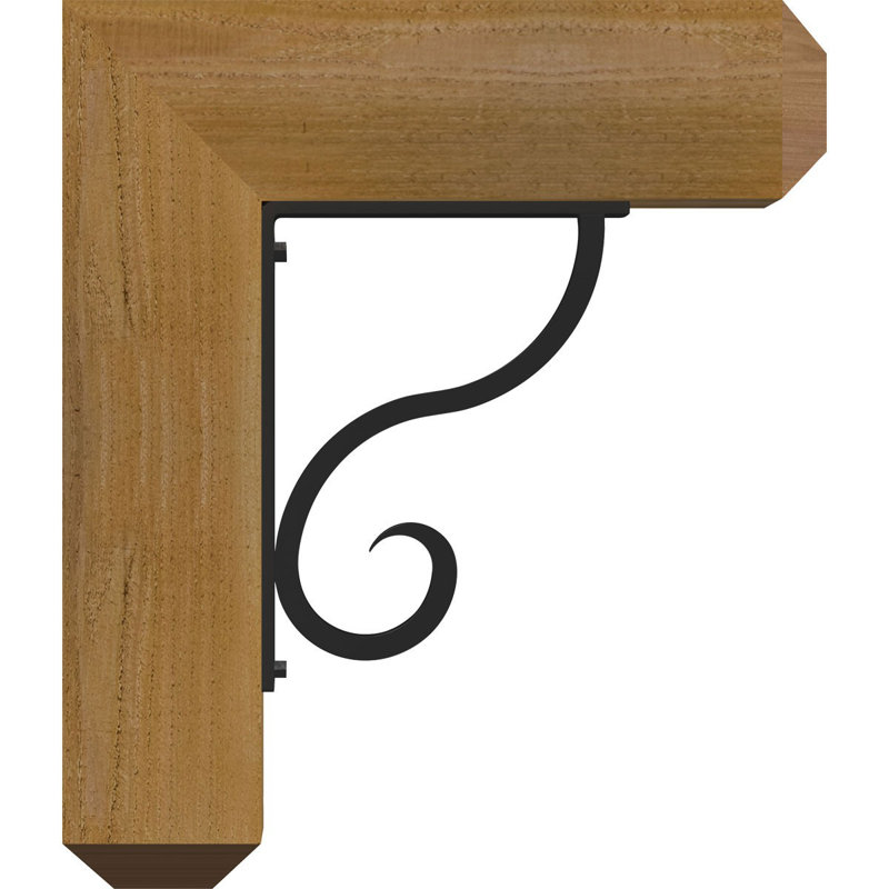 Support triple Ironcrest de 4 po Ashford, H 16 po x P 13 1/2 po, Cèdre rouge de l'Ouest l 4 po x T 4 po (sciage br