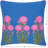 Embroidered Cotton Reversible Throw Pillow