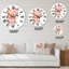 Roses, fleurs et horloge murale traditionnelle-93594325