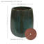 Pot à fleurs 14 po (35,6 cm) à motif de chevrons - Olive foncé