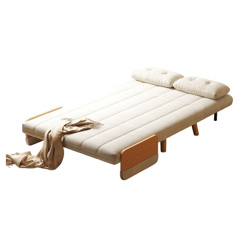 Fauteuil-lit convertible 3-en-1 de 43,37 po - Dossier à 5 positions, mousse haute densité et pieds en bois massif, idéal pour les petits espaces et les adultes
