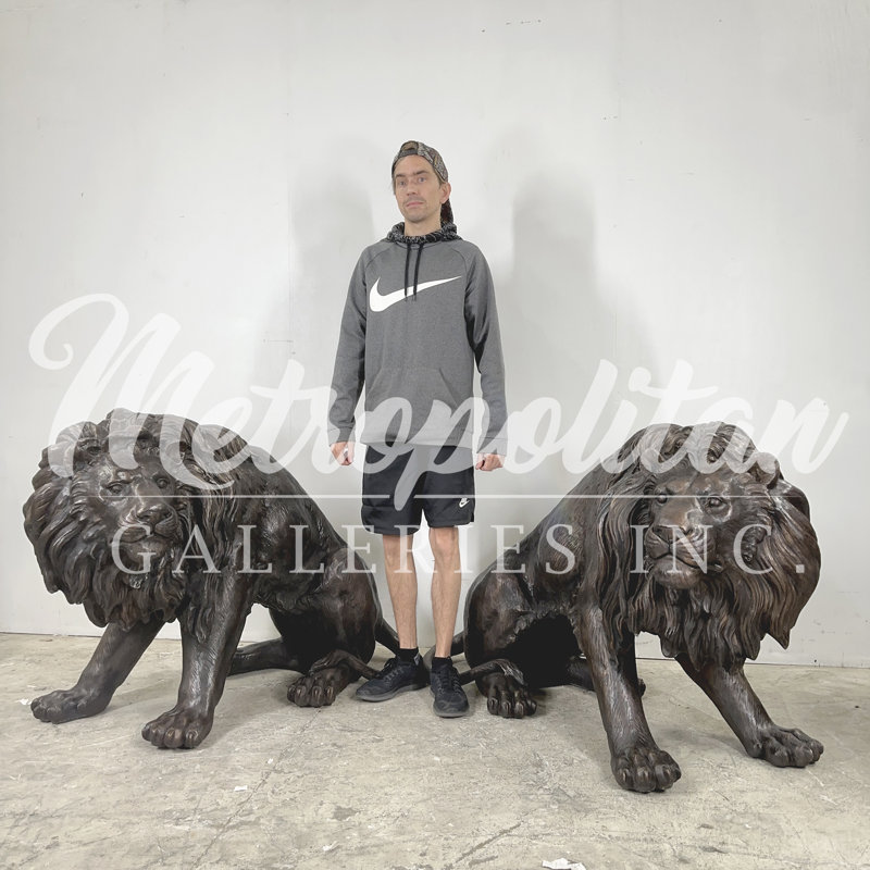 Lion Copper Bronze Garden Statue