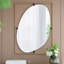Miroir coquelicot 30x1x40 "avec cadre en métal doré