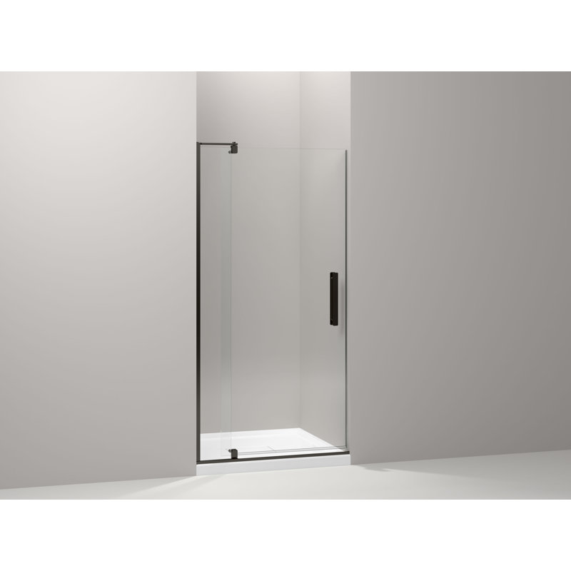 Revel 36'' x 70'' Pivot Shower Door with CleanCoat® Technology, Anodized Dark Bronze