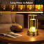 Lampe de table rechargeable sans fil avec commande tactile, gradation 3 couleurs