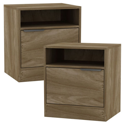 Swathi 114.3cm W Solid Wood Bedside Table