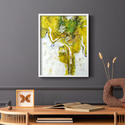 Golden Foliage I, reproduction encadrée - bois massif