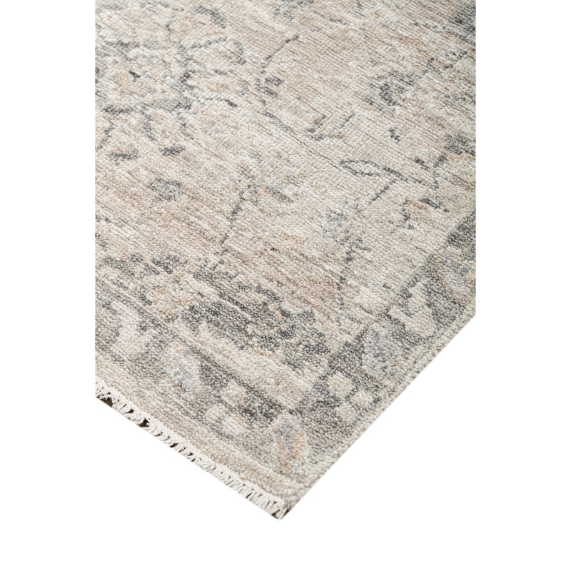 Handmade Silk and Wool Area Rug, Runner 2'6" x 12'