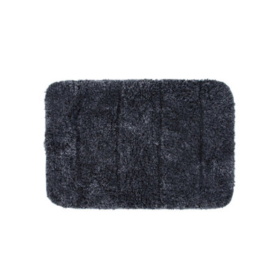 Ensemble de 2 tapis de bain de couleur unie Hazem