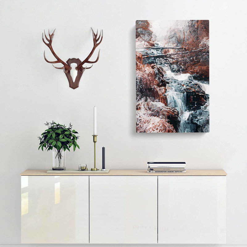 Forest In Norway In Abstract - Wrapped Canvas Print, 50cm H x 35cm W x 3cm D