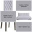 Ensemble de chaises d'appoint Merel Linen & Finish, dossier haut, capitonné, idéal pour un repas élégant et confortable