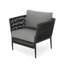 Chaise de terrasse avec coussins Taliaferro