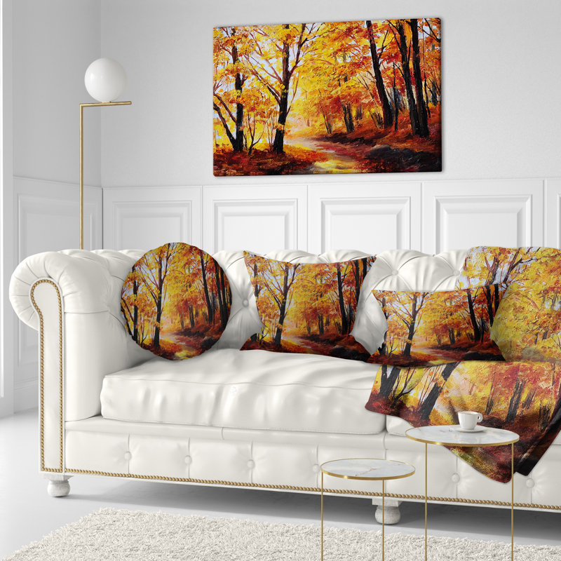 Coussin Landscape Forest, Rectangulaire, 12 po x 20 po