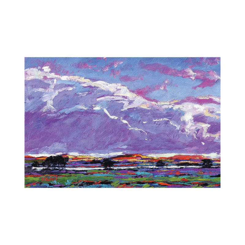 «New Mexico Landscape II» par Patty Baker - peinture sur toile tendue, H 8 po x l 12 po x P 0,75 po