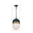 Capsule Matte Black 1 -Bulb Outdoor Pendant-41271448
