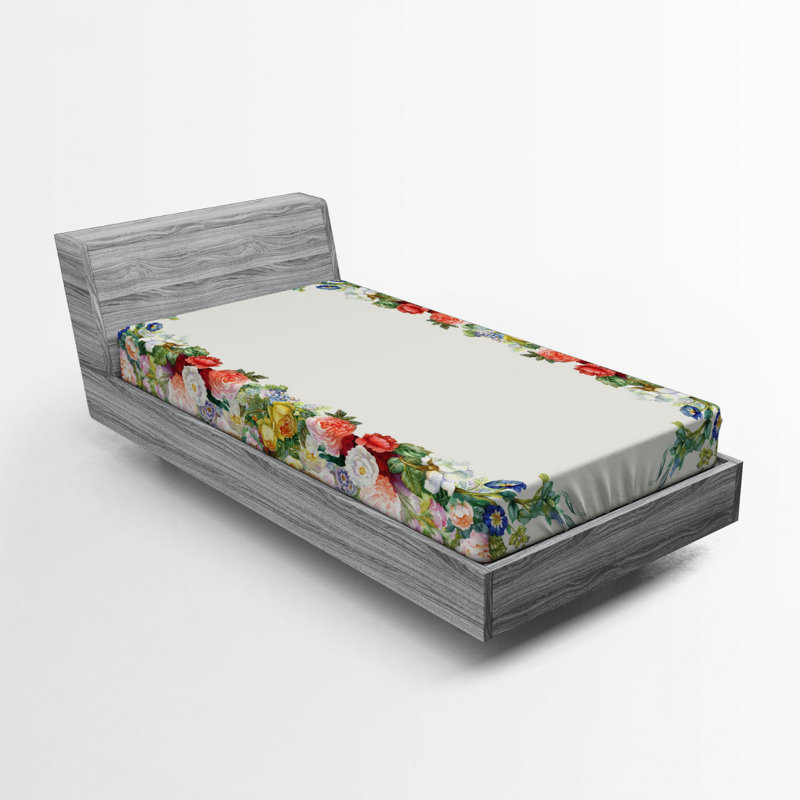 Drap-housse floral victorian/fleur, Simple TG